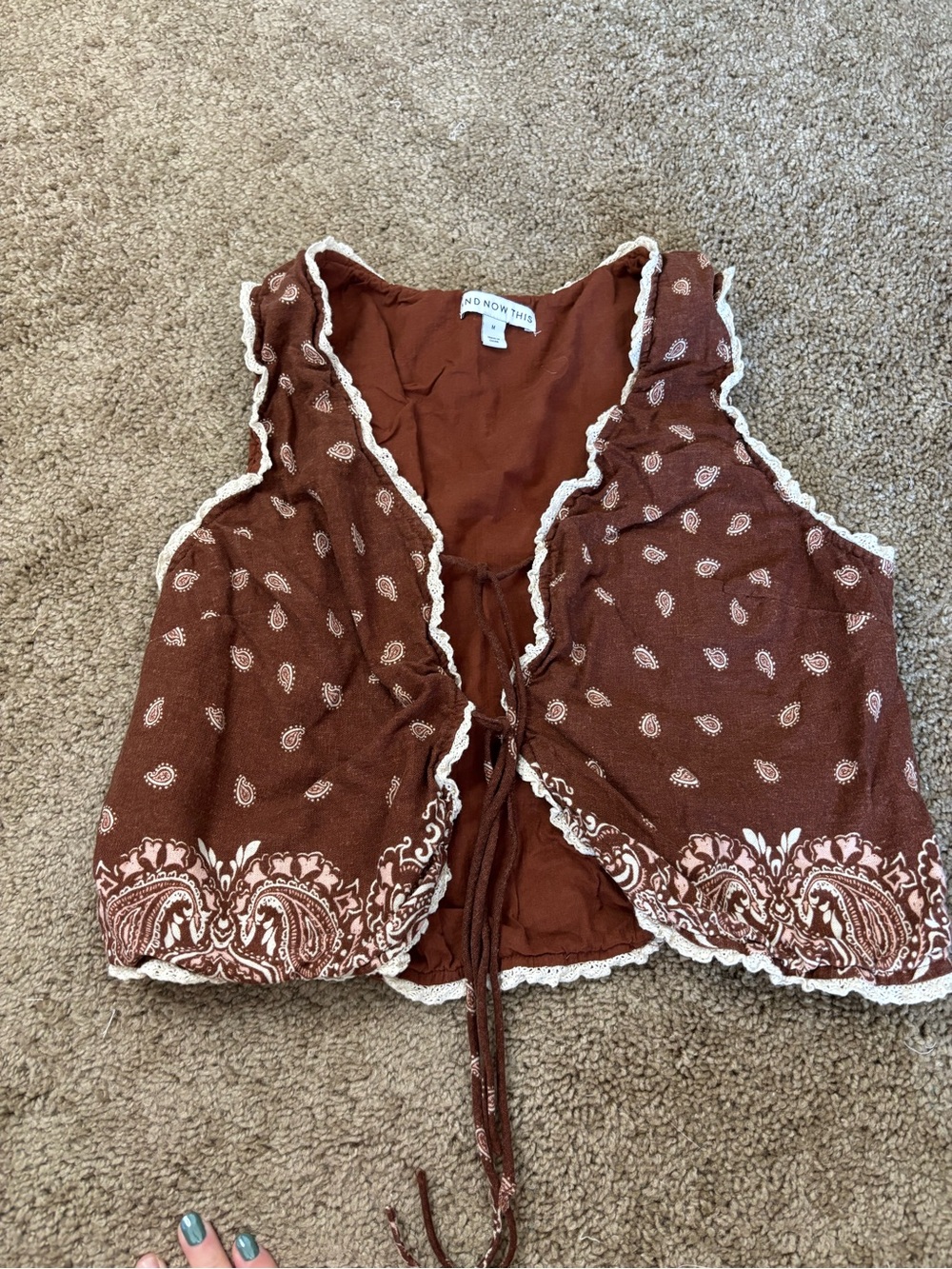 And Now This Paisley Vest